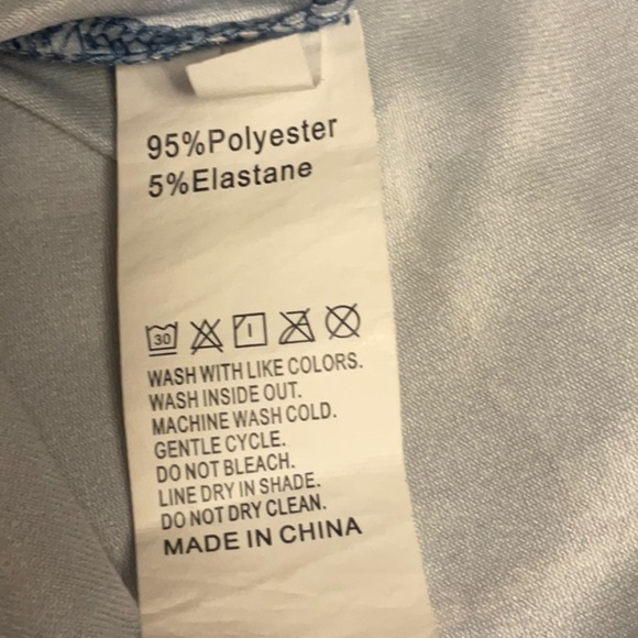 Blue Abstract Midi Dress - Picture 7 of 7